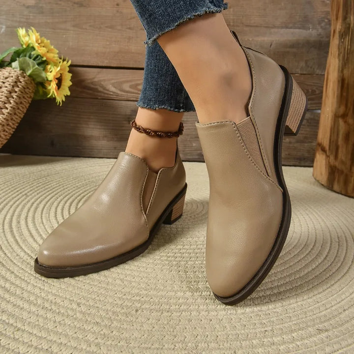 Honorine | Bottes Orthopédiques Mi-Mollet à Bout Pointu