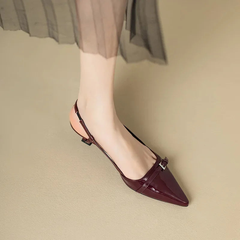 Mireille | Escarpins à Bride Arrière et Petit Talon