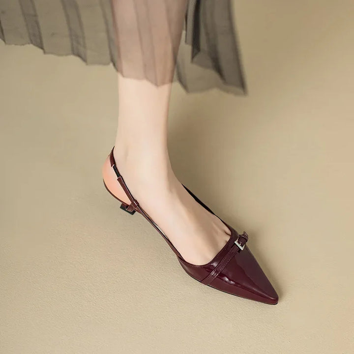 Mireille | Escarpins à Bride Arrière et Petit Talon