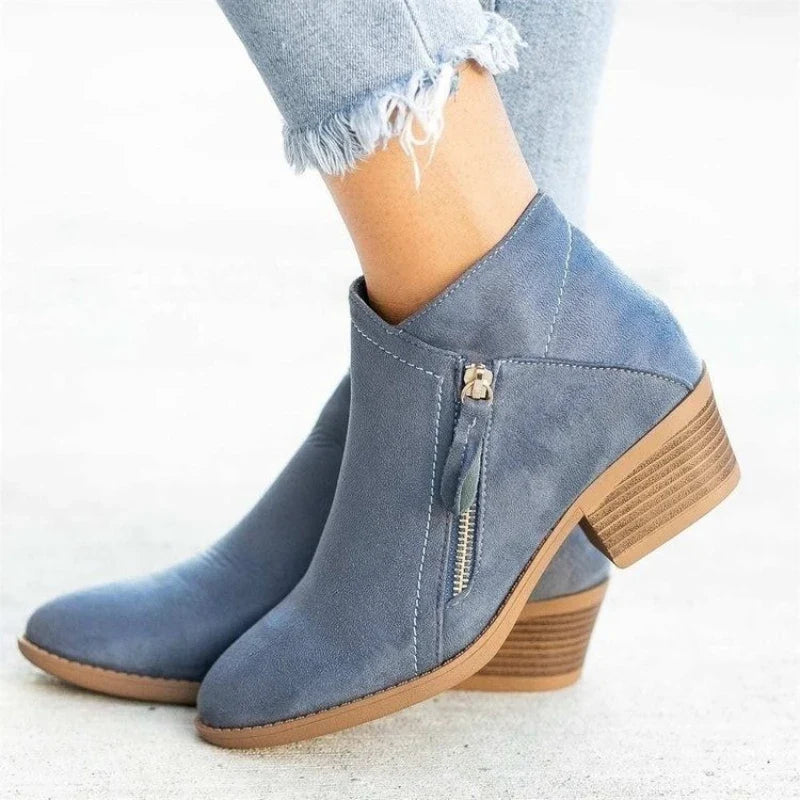 Capucine | Bottines Basses Imperméables en Suédine