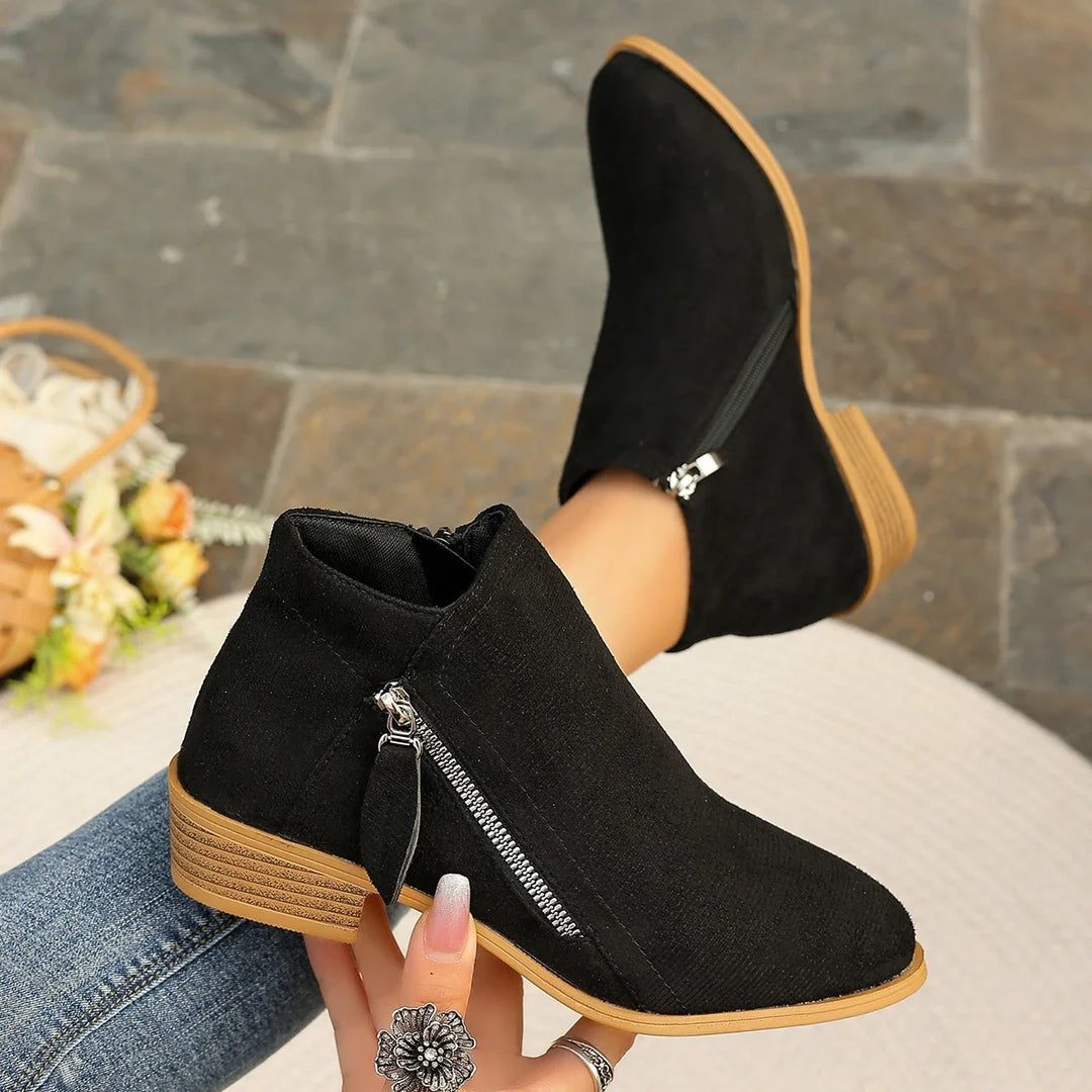 Capucine | Bottines Orthopédiques Colorées à Zip Latéral