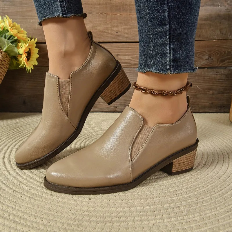 Honorine | Bottes Orthopédiques Mi-Mollet à Bout Pointu