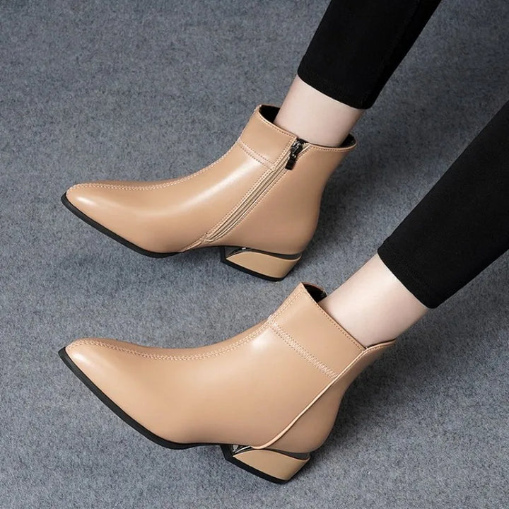 Bérénice | Bottines Doublées à Bout Pointu