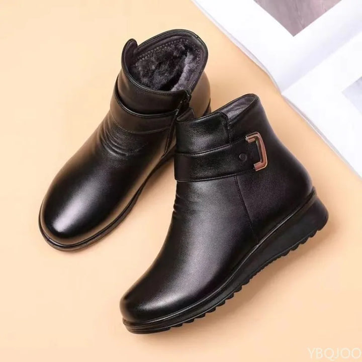 Sidonie | Bottines Plates d'Hiver Antidérapantes