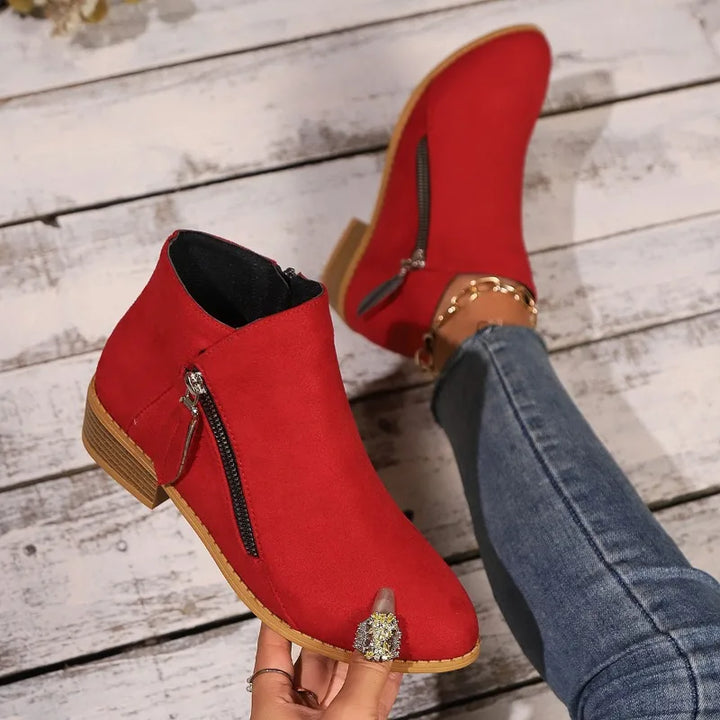 Capucine | Bottines Orthopédiques Colorées à Zip Latéral
