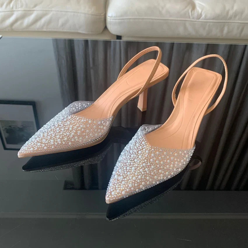 Margot | Escarpins à Bride Arrière et Strass