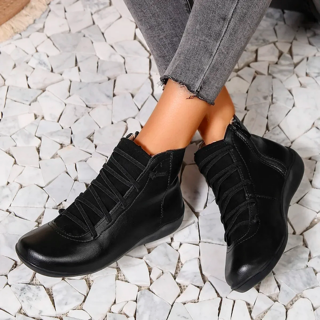 Héloïse | Bottines Zippées à Semelle Antidérapante