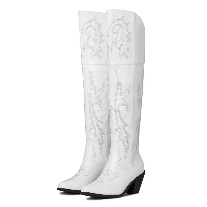 Joséphine | Bottes Cuissardes Style Santiag