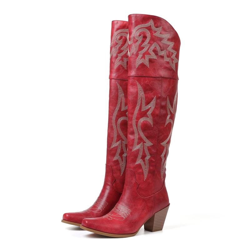Joséphine | Bottes Cuissardes Style Santiag