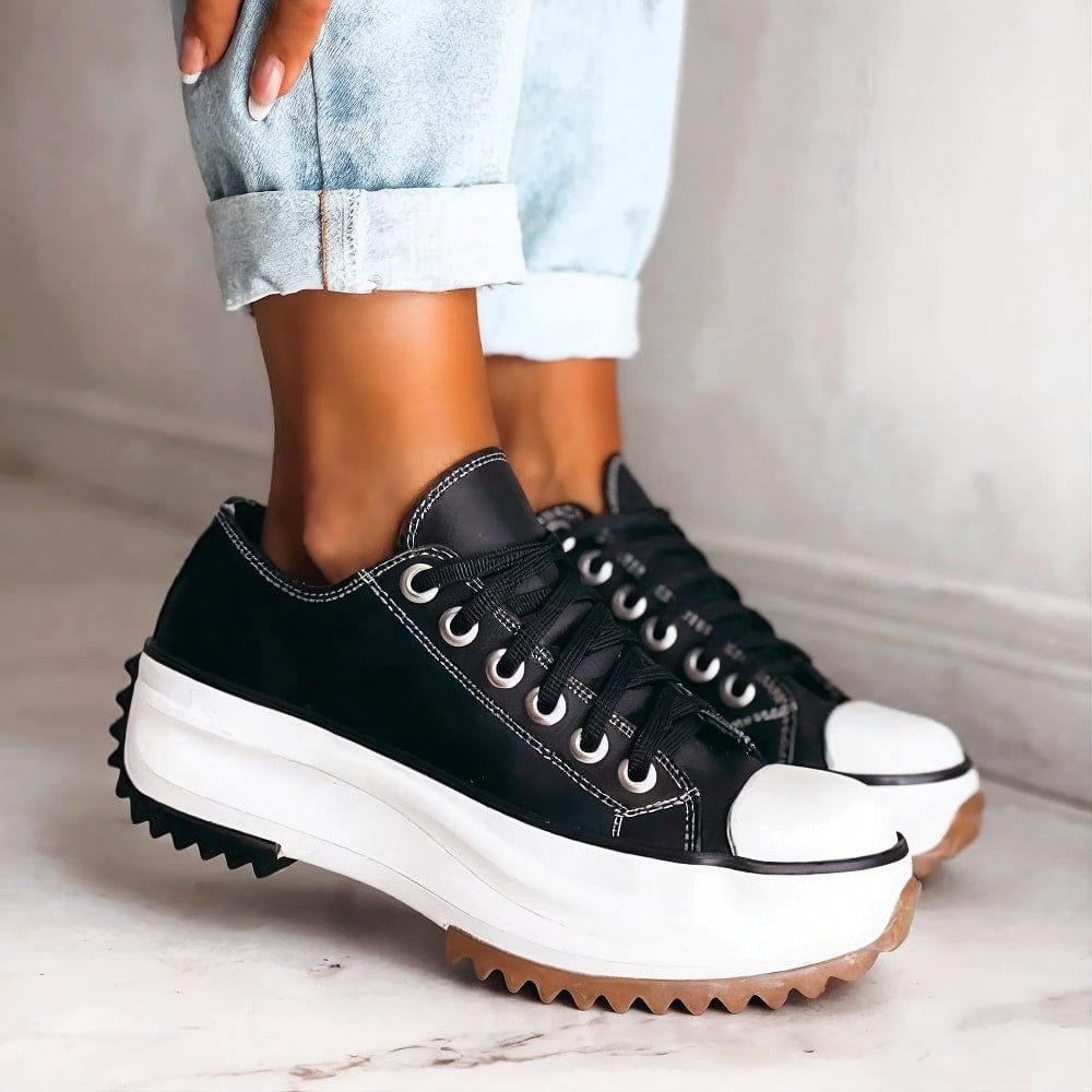 Danielle | Baskets en Toile à Lacets