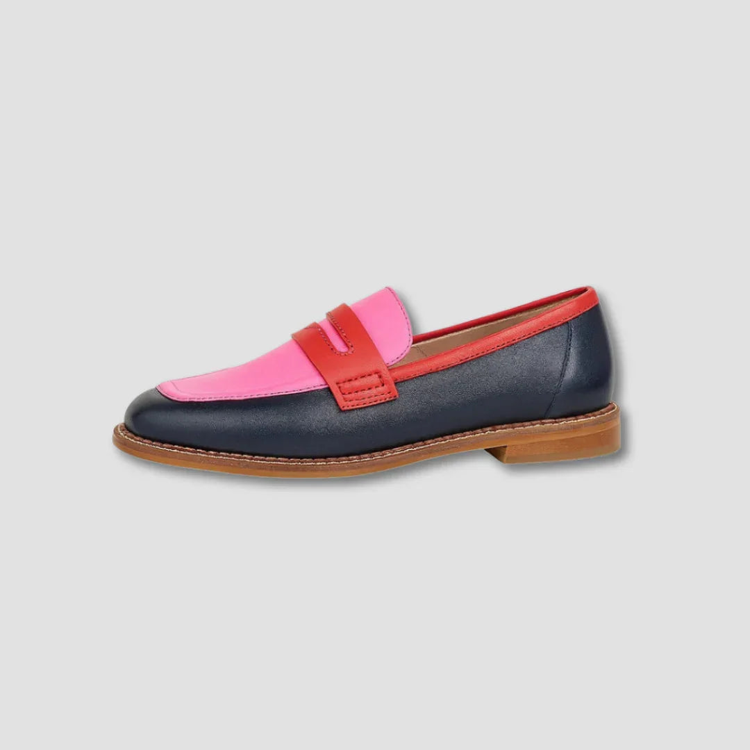 Adèle | Mocassins Bicolores à Semelle Souple
