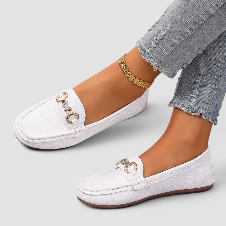 Corentine | Mocassins à Détail Chaîne