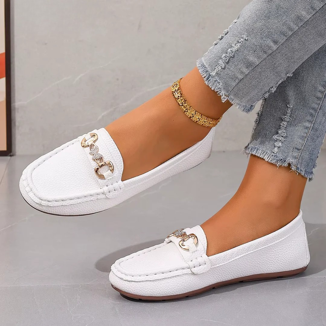 Corentine | Mocassins à Détail Chaîne