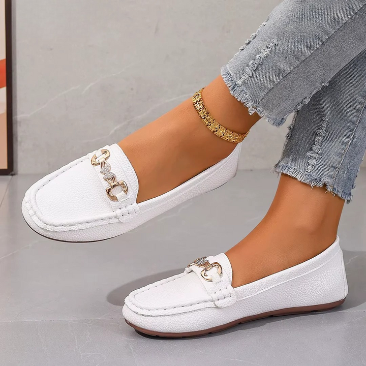 Corentine | Mocassins à Détail Chaîne