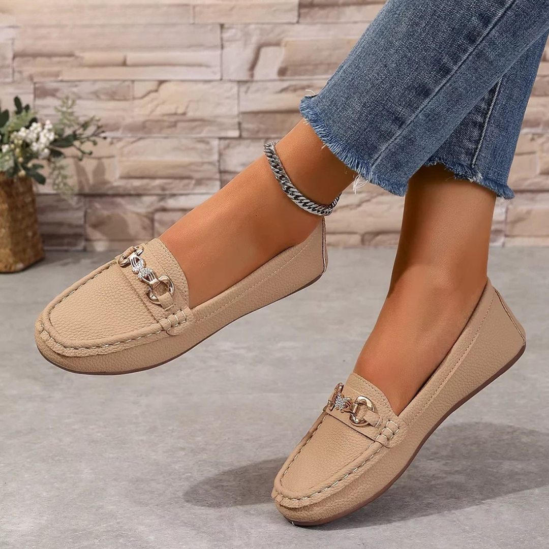Corentine | Mocassins à Détail Chaîne