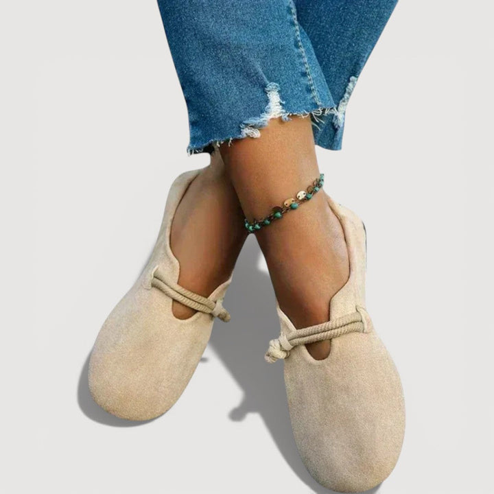 Séraphine | Mocassins Effet Suède à Semelle Souple