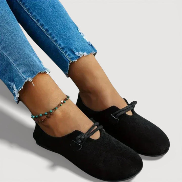 Séraphine | Mocassins Effet Suède à Semelle Souple