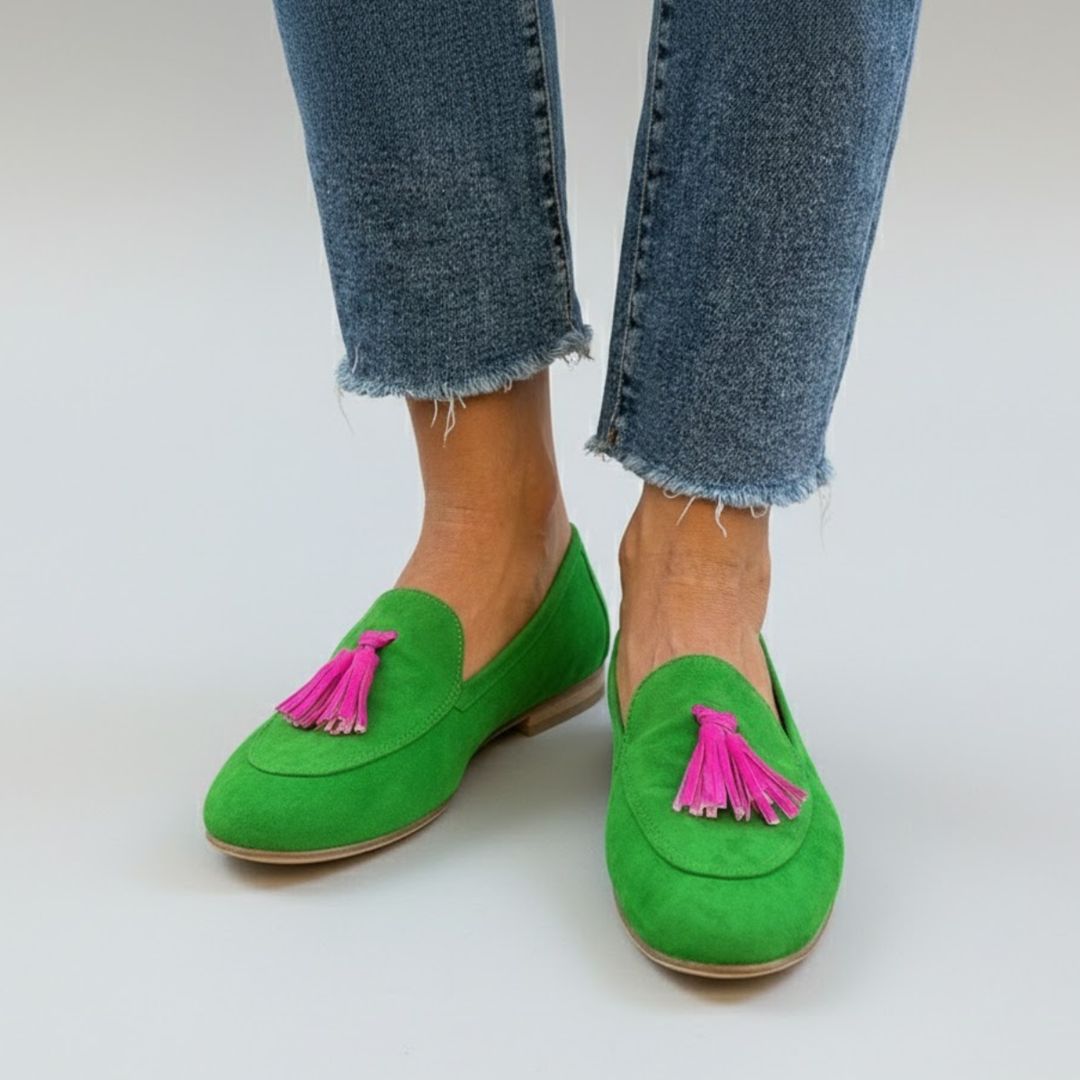 Ysabeau | Mocassins à Glands Contrastés