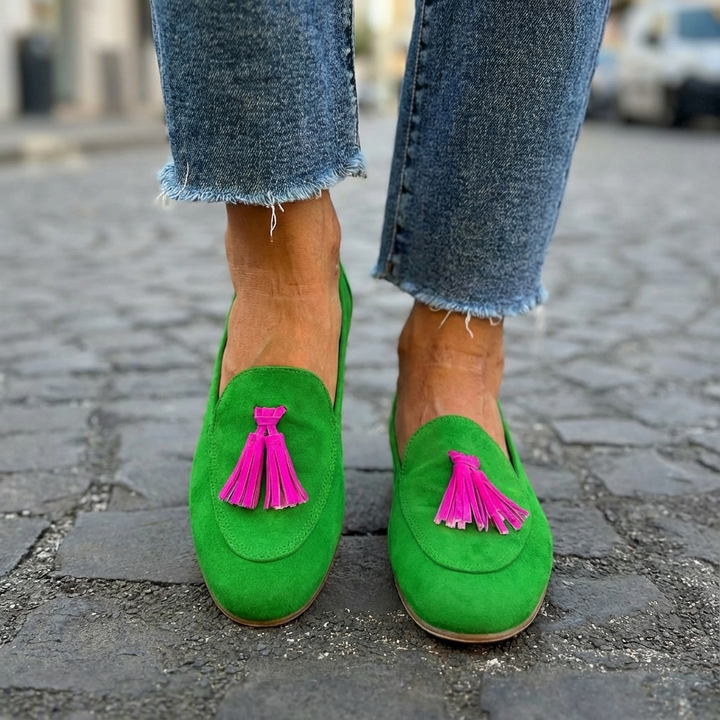 Ysabeau | Mocassins à Glands Contrastés