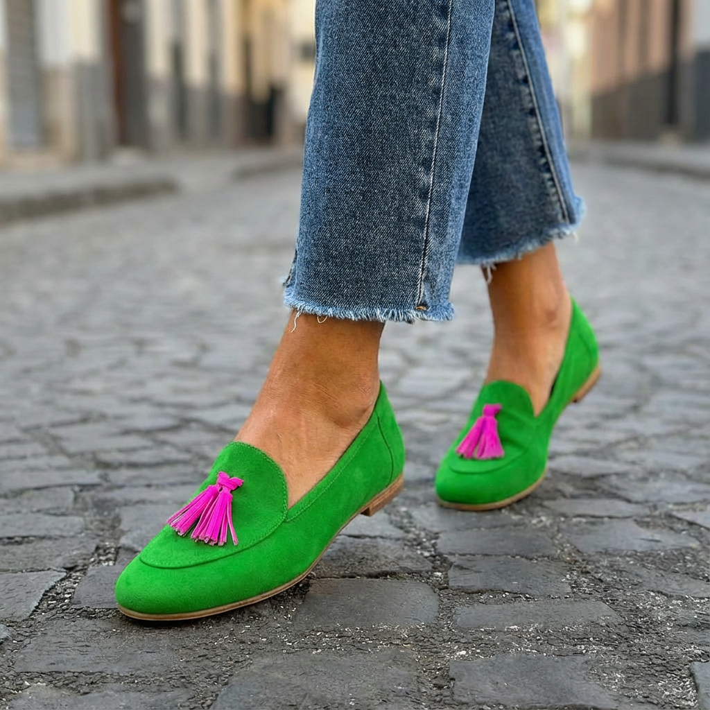Ysabeau | Mocassins à Glands Contrastés