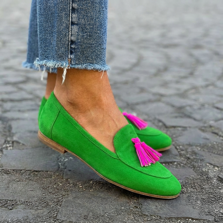 Ysabeau | Mocassins à Glands Contrastés