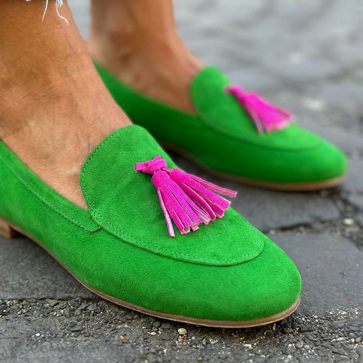 Ysabeau | Mocassins à Glands Contrastés