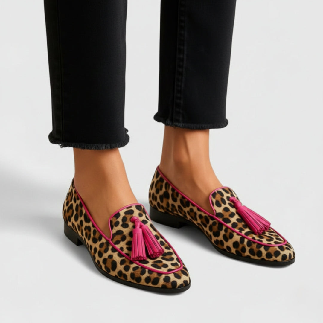 Amarante | Mocassins à Imprimé Léopard