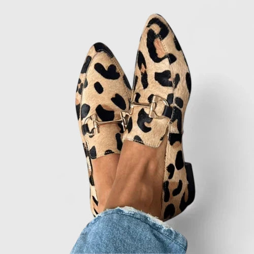 Clarimonde | Mocassins Léopard à Enfiler