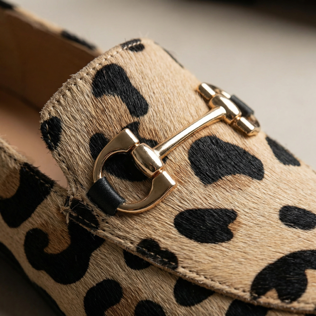 Clarimonde | Mocassins Léopard à Enfiler