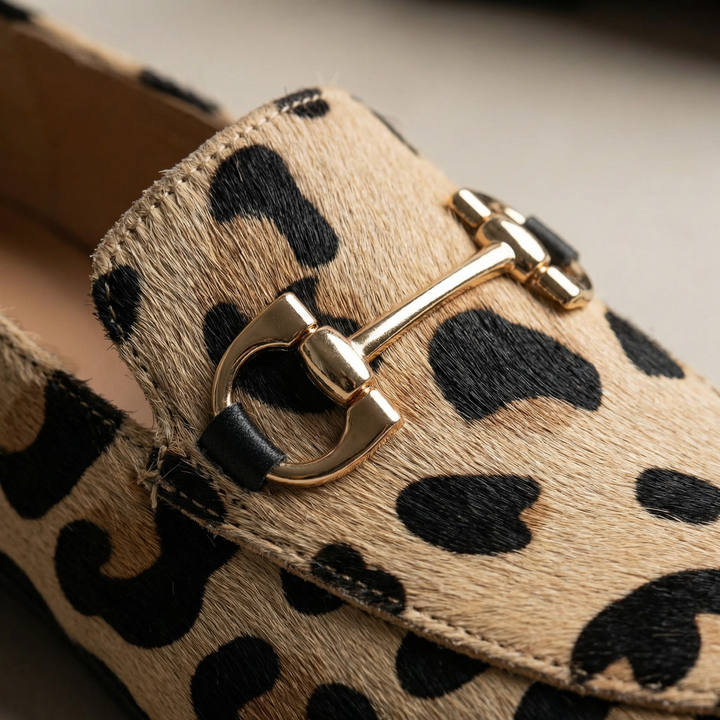 Clarimonde | Mocassins Léopard à Enfiler