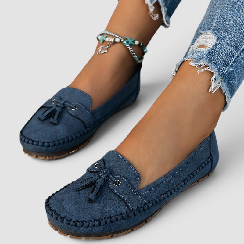 Margot | Mocassins en Suédine à Nœud