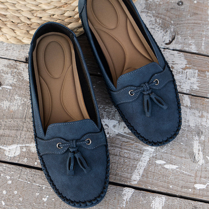 Margot | Mocassins en Suédine à Nœud
