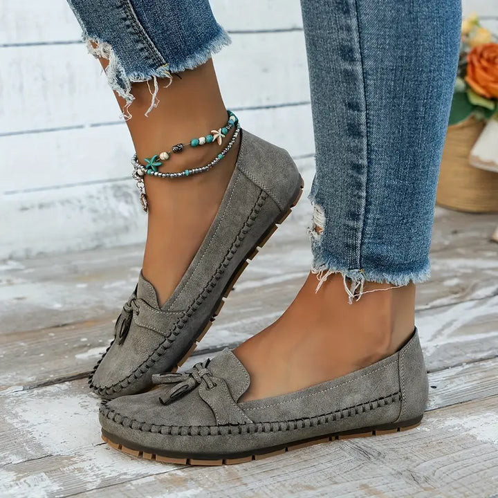 Margot | Mocassins en Suédine à Nœud