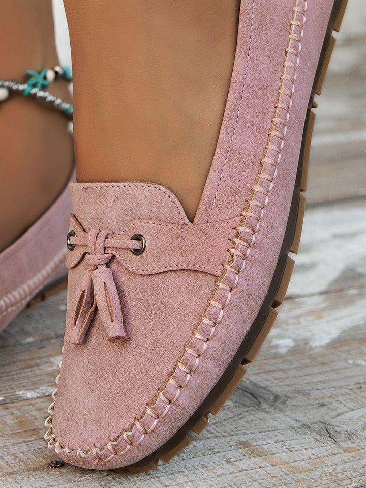 Margot | Mocassins en Suédine à Nœud