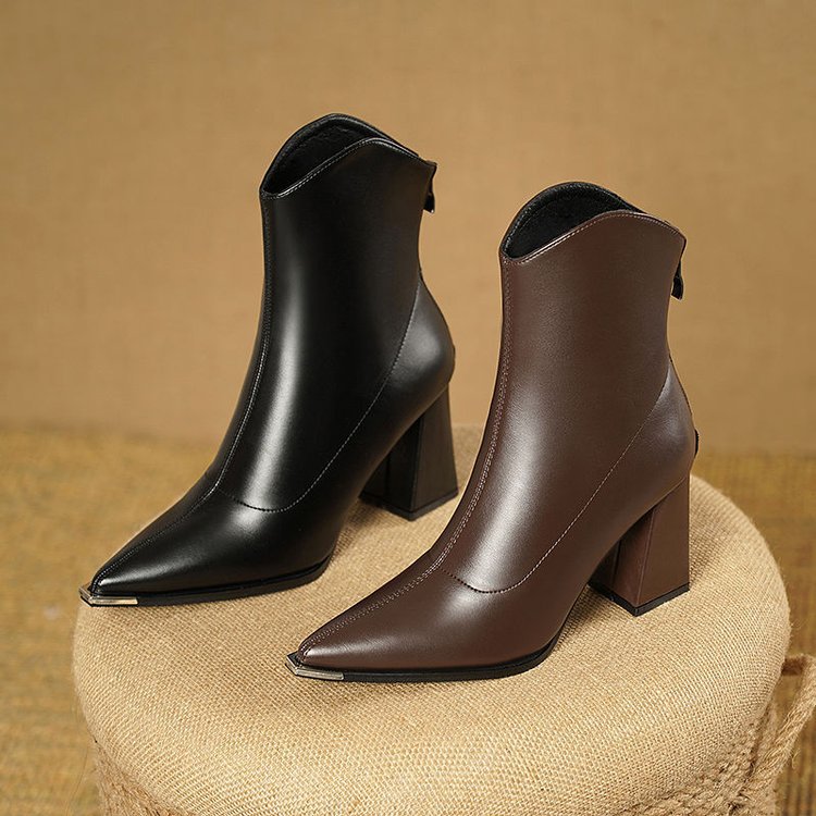 Nina | Bottines Chelsea à Bout Métallisé