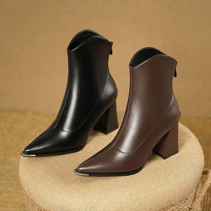Nina | Bottines Chelsea à Bout Métallisé