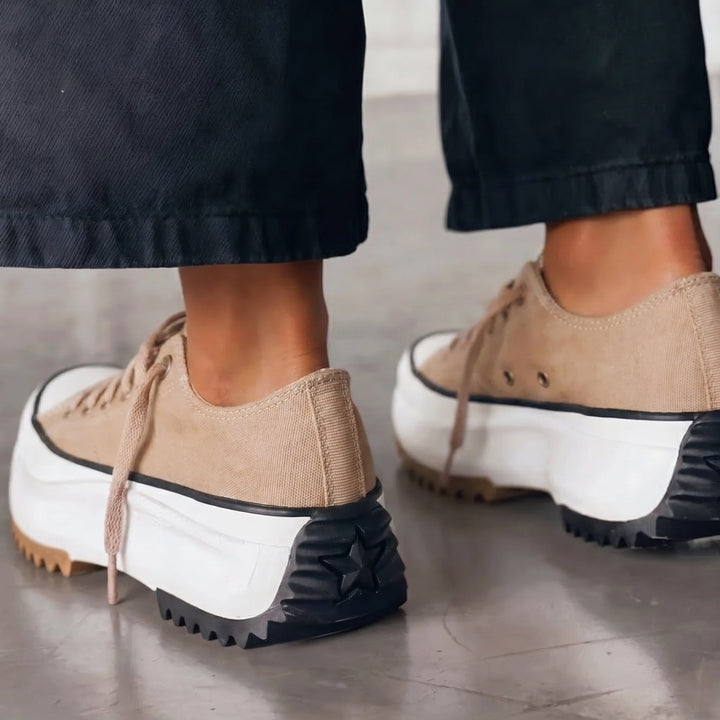 Danielle | Baskets en Toile à Lacets